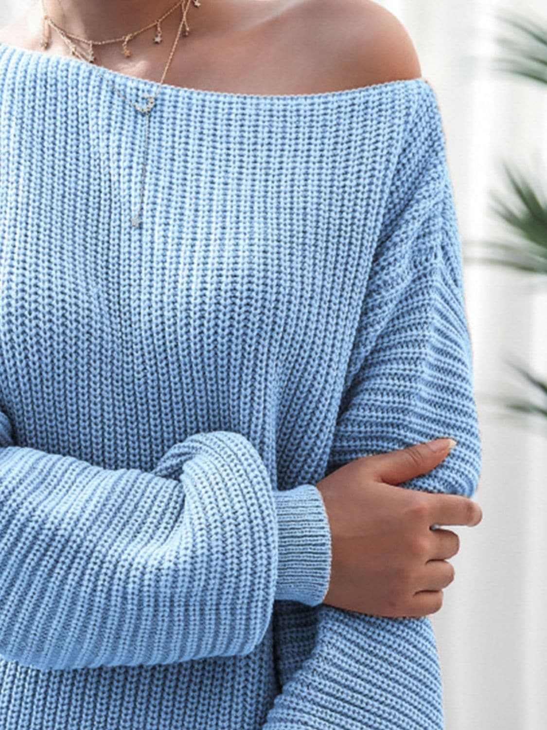 Cozy ribbed sweater dress - acrylic - Love Salve